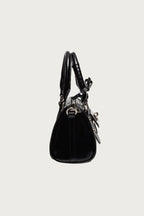 Faux Leather Heart Locket Bag