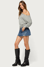 Paola Off Shoulder Stud Top