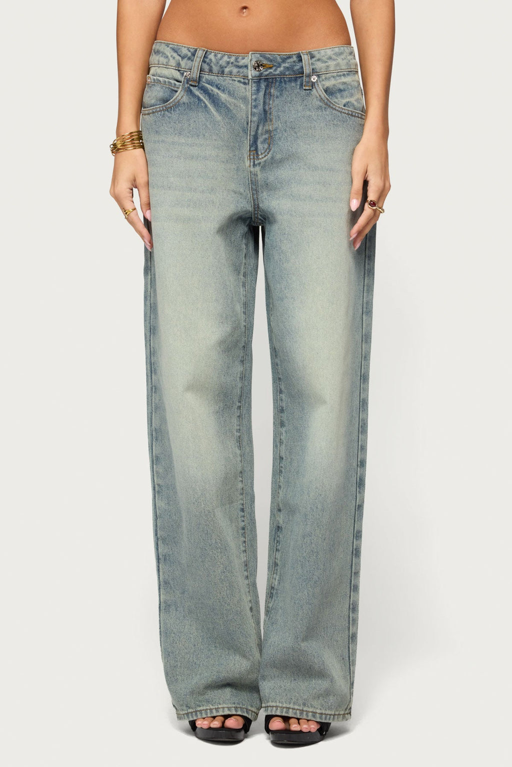 Heidie Low Rise Baggy Jeans