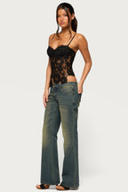 Haizley Floral Lace Corset