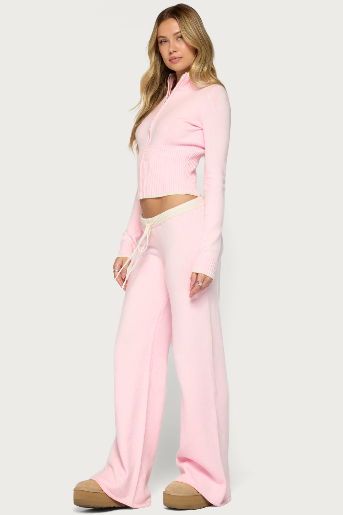 Hanin High Neck Knit Cardigan