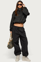 Corinne Nylon Track Pants