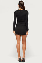 Oloa Beaded Fringe Mini Dress