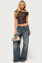 Odeth Off Shoulder Studded Top
