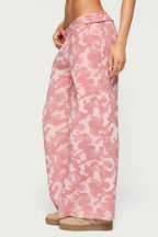Adelyn Camo Wide Leg Sweatpants