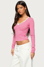 Michela Lacey Striped Top