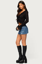 Brittney Lacey Ruffle Top
