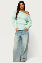 Sheree Striped Chunky Knit Sweater