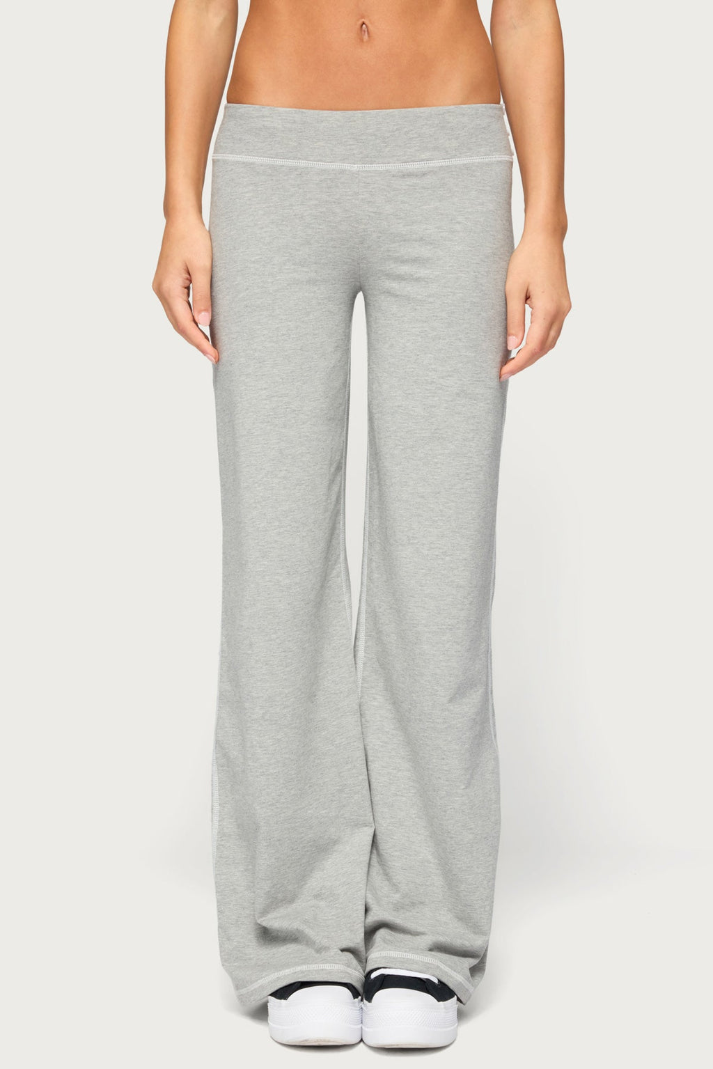 Katrhin Contrast Stitched Flared Pants