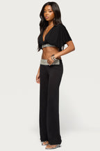Tolly Beaded  Straight Leg Pants
