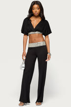 Tolly Beaded  Straight Leg Pants