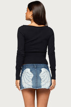Sharley Rolled Knit Sweater