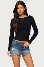 Sharley Rolled Knit Sweater
